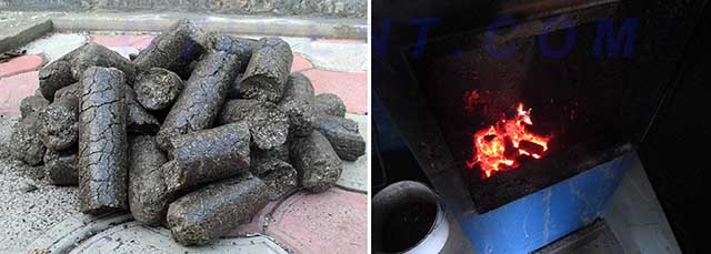 Как горит брикетированная лузга семечек